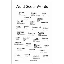 100% Cotton Scottish Tea / Dish Towel - Auld Scots Words by Glen Appin