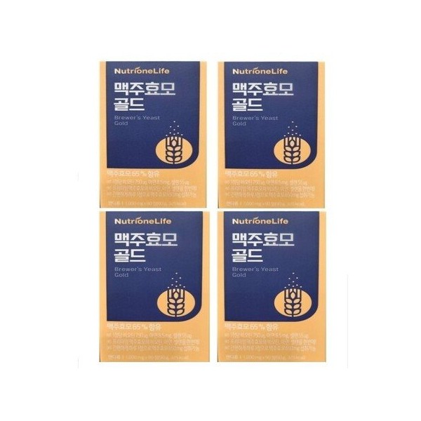 Nutrione Life Nutrione Beer Yeast Gold 1000mg x 90 tablets, 4 boxes, 12 months supply / 뉴트리원라이프 뉴트리원 맥주 효모 골드 1000mg x 90정 4박스 12개월분