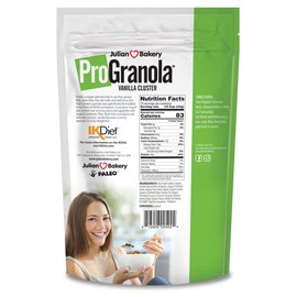 Julian Bakery ProGranola Cereal | Vegan | Vanilla Cluster | 12g Protein | 2 Net Carbs | Gluten-Free | Grain-Free | 3 Pack