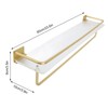 Bathroom Towel Rack Holder Acrylic Wall Mounted Hanging Storage Shelf