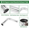 Motoforti 2.5" OD 90 Degree Mandrel Exhaust Tube with Bead