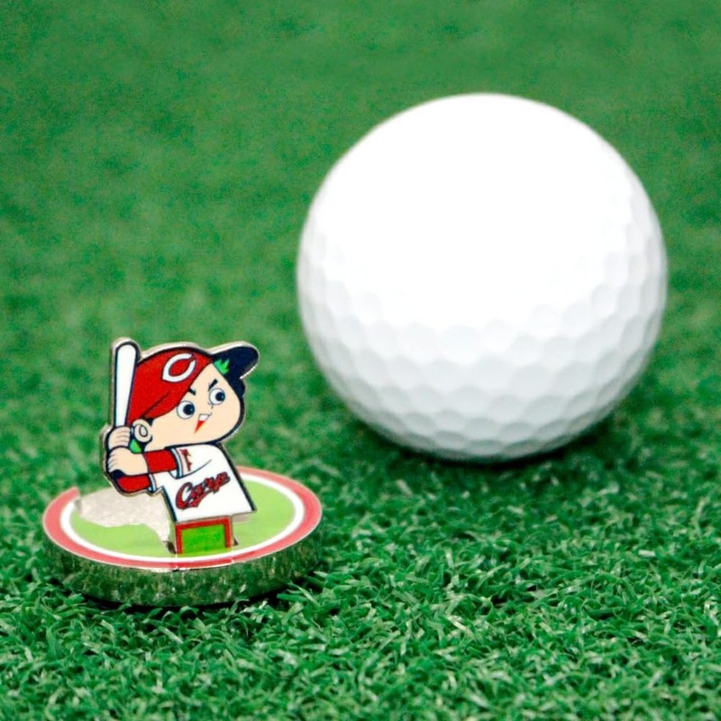 HOKUSHIN TRADING MK0467 Golf Ball Marker Hiroshima Toyo Carp Upright