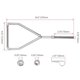 M146774 Front Draft Arm w/Hardware Kit, for John Deere M146774A M147976 M147976A M125229 AM123069, Fits Lawn Tractor LT133, LT150, LT155, LT160, LT166, LT170, LT180, LTR155, LTR166, SST16, SST18