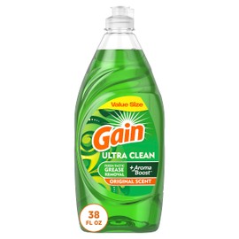 Gain Gain Ultra Dishwashing Liquid Dish Soap, Original Scent, 38 fl oz