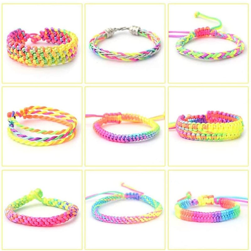 DRERIO 1 mm Elastic Colourful Threads, Elastic Polyester Threads, Jewellery
