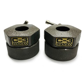 Ivanko C-3 Heavy-Duty Standard 1-1/16” Compression Ring Collars (Pair) for 1" & 1-1/16" Bars - NOT for Olympic (50mm/2") Bars!