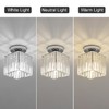 Modern Crystal Ceiling Light, E27 Mini Crystal Ceiling Light, Silver