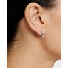 Desnuage Silver Star Huggie Earrings Hypoallergenic Minimalist Hoop Earrings Everyday