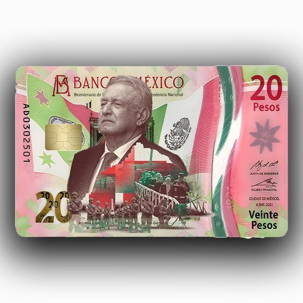 all pesos of amlo debit card sticker - amlo pesos: