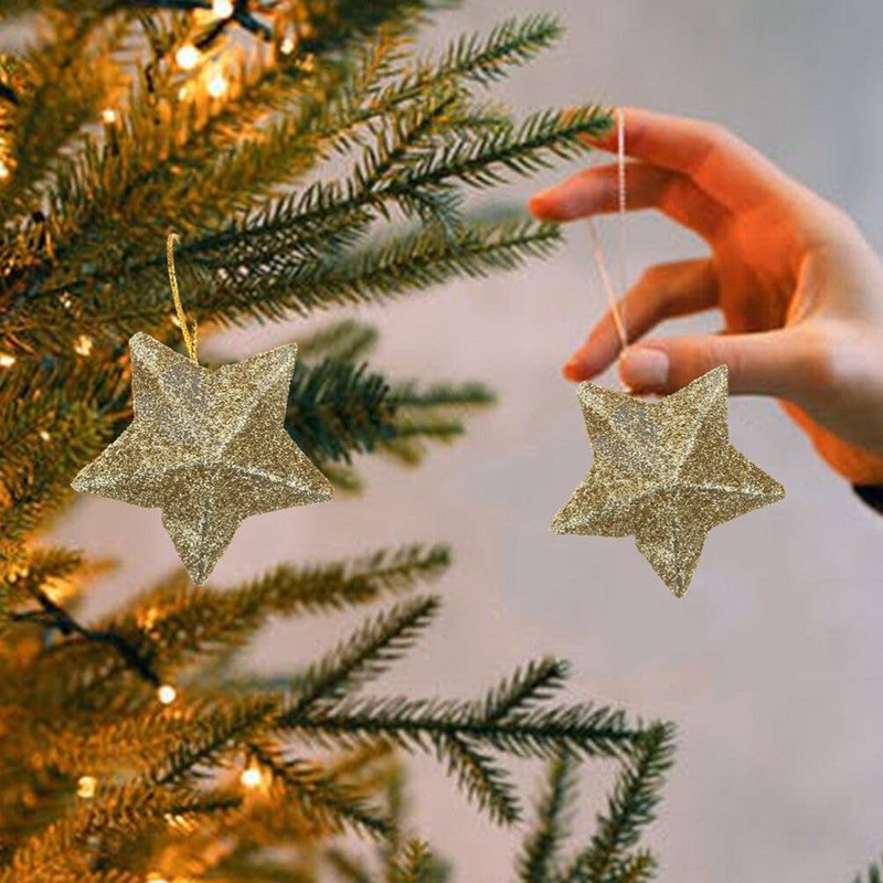 ledmomo 30 Stars Small Star Mini Star Christmas Tree Ornaments
