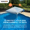 Sunjoy Floating Pool Canopy 10’× 10’ Pop Up Gazebo Grey