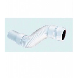 McAlpine FLEXCON5 Flexible Fitting-Universal Connection x PVC Plain Spigot, White