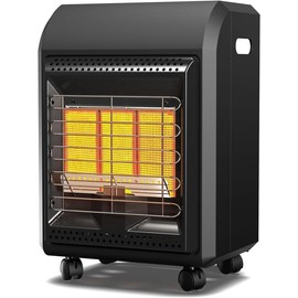 Propane Heater Indoor Outdoor 6000 To 18000 BTU 3 Setting Buddy Heater Portable For Patio Yards Garage Workshops Camping, With Ods & Tip-Over Protection, Ultra Quiet, Heat Up To 450 Sq.Ft
