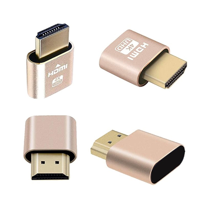 DIFCUL HD-TV Dummy Plug 4K Display Emulator Compatible with Windows