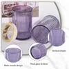 Tonxus Toothbrush Holders for Bathrooms, Purple Glass Toothbrush Holder and