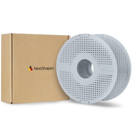 NextShapes Reusable Filament Spool, Detachable & Easy to Use, High Strength & High Temperature ABS Hollow Refilament Reel, Fit for Most 3D Filament (Gray, 1 Pack)