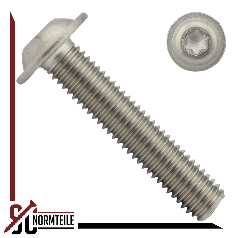 Pan Head Screws with Flange and Hexalobular Socket (ISR) -