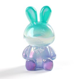 Zonsuli Home Decor Lucky Rabbit Figurine Tabletop Decor Animal Statue Ornaments Shelf Decorations Small Sculpture for Living Room Bedroom Office Desktop Cabinets