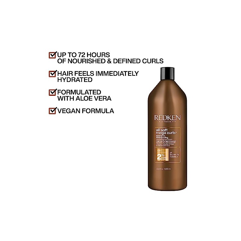 REDKEN REDKEN de Redken, TODO SUAVE MEGA CURL SHAMPOO 33.8
