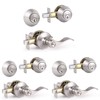 Knobonly 3 Sets of Wave Style Entry Door Handle Set