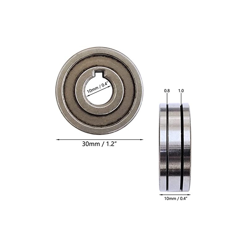 2X Wire Feed Drive Rollers Roll Wheels 30 * 10