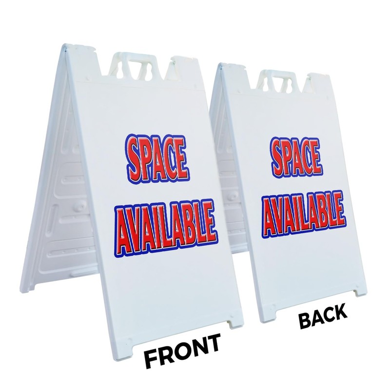 A-Frame Sidewalk Space Available 24" x 36" Double Sided A-Frame