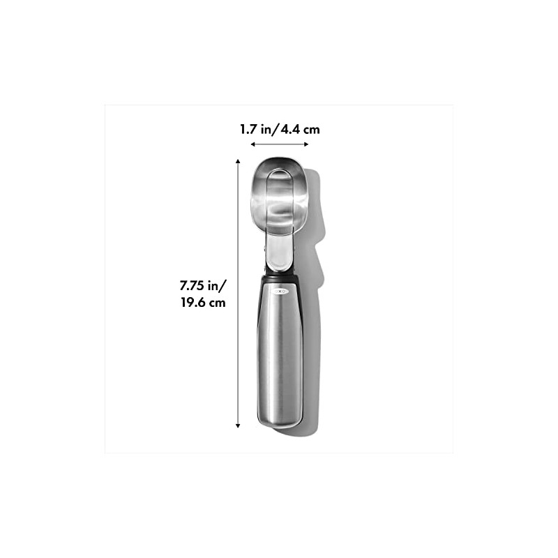 OXO SteeL rallador de helado con palanca, Acero inoxidable, 3126700,