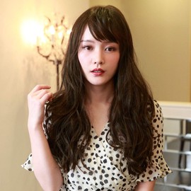 Priscilla A-702 All Wig, Sheer Wave Long, Heat Resistant, TDB, Dark Brown