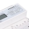7 Digit LCD Electric Energy Meter 35mm DIN Rail Mounting