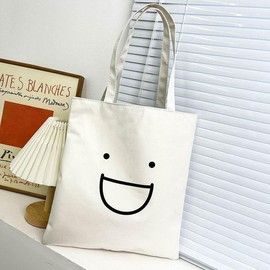 Canvas Tote Bag Aesthetic for Women, Cute Reusable Cloth Cotton Bags for Shopping Beach Trendy Gifts - Color: BLACK-CAT