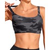 Tempt Me Women Sports Bra Bikini Tops Scoop Neck Bathing