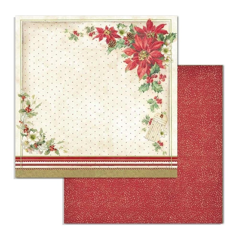 STAMPERIA INTL, KFT (3PL) Stamperia-Scrapbooking Pad-Double Face-Classic Christmas, Multicoloured, 15.24x15.26