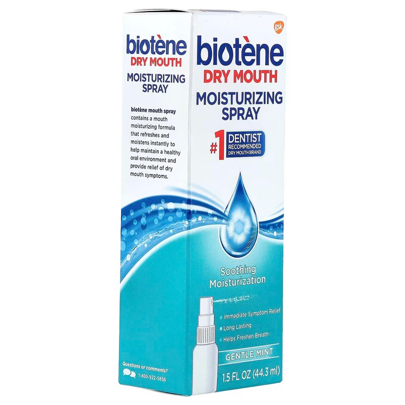 Biotene Moisturizing Gentle Mint Mouth Spray 1.5 oz Pack of