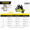 Cressi Conch Dyfiber Gloves, Lime, L