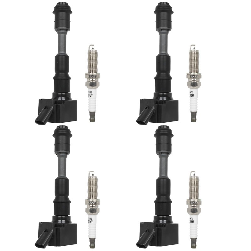 ECCPP Ignition Coil Coils&iridium Spark Plugs UF756 for Volvo XC60