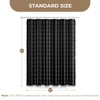 downluxe Linen Texture 3 in 1 Farmhouse Shower Curtain Set