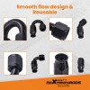 BFO 8AN 20FT Fuel Line Kits Fittings E85 PTFE Steel
