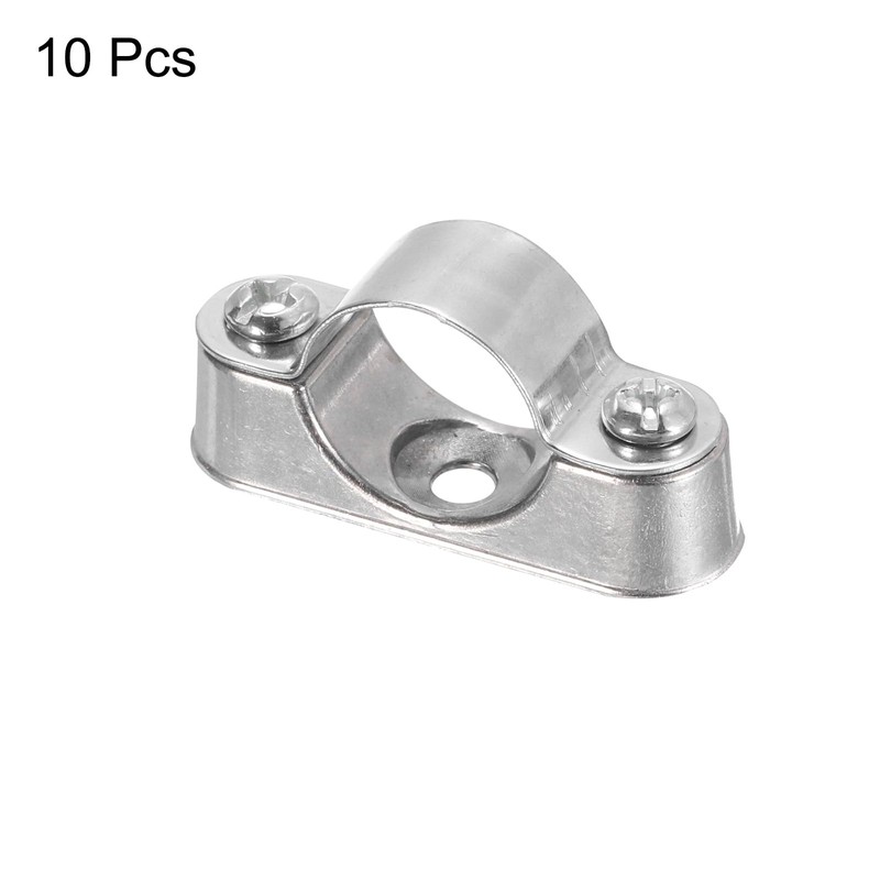 uxcell 10Pcs Pipe Support Pipe Bracket Clamp for OD 20mm