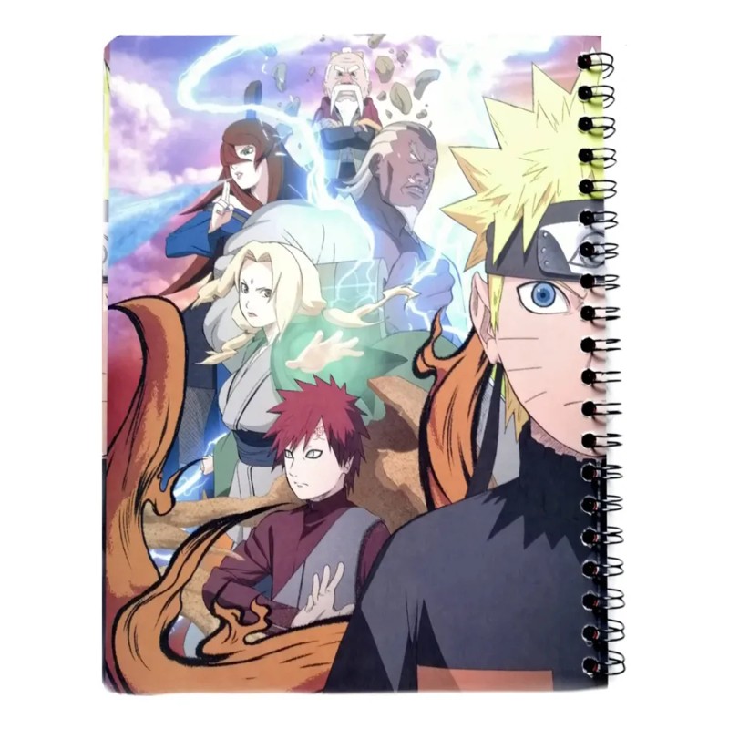 2 Libretas Profesional Norma Naruto 100h Cuadro C5, Variado Multicolor