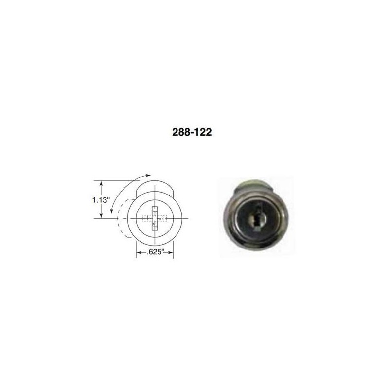 Bobrick 288-122 Toilet Tissue Dispenser Replacement Lock & Key