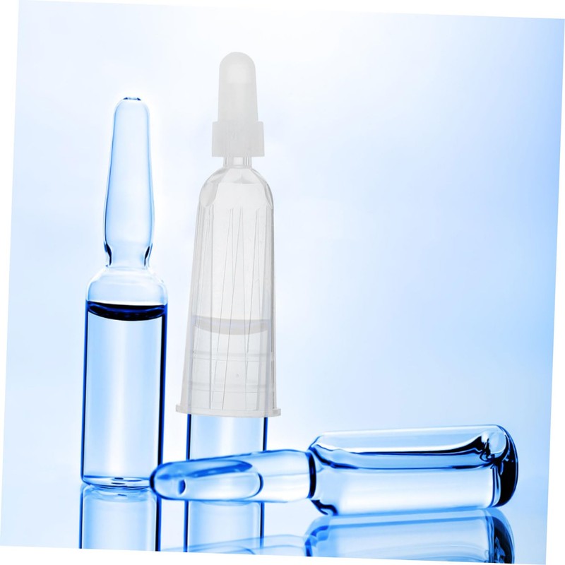 Ipetboom 6pcs Ampule Tips Transparent Liquids Dispensing Applicator Caps Replacement