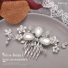 Heread Peine de novia de cristal, accesorios para el cabello