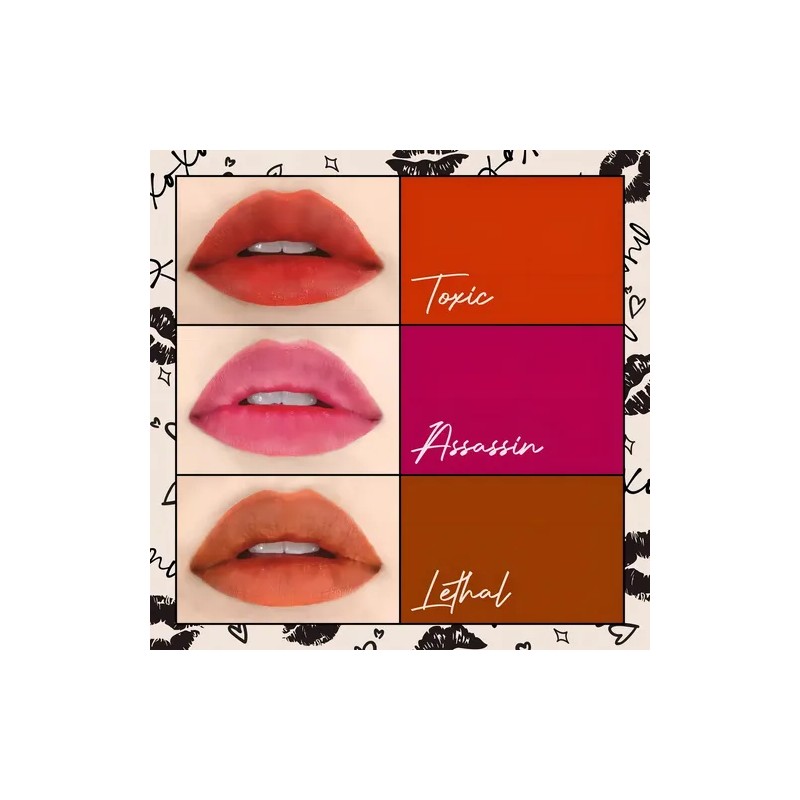Labial Líquido Italia Deluxe Tinta Para Labios Rojo Larga Duración