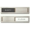 Clean dirty magnet for dishwasher, Kubik Letters Premium Stainless Steel