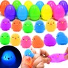 LUKBERA 12pcs Easter Eggs Filled Chick Puffer Balls for Easter