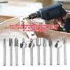 10pcs/Set 1/8in Shank High Speed Steel Milling Cutter Router Bits