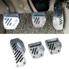 Unbranded 3PCS Universal Accelerate Clutch Brake Pedals Set Non-slip Car