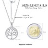 Lydreewam Tree of Life Flower Necklace for Women 925 Silver
