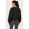 ODODOS Modal Soft Long Sleeve Cropped Sweatshirts for Women Oversized