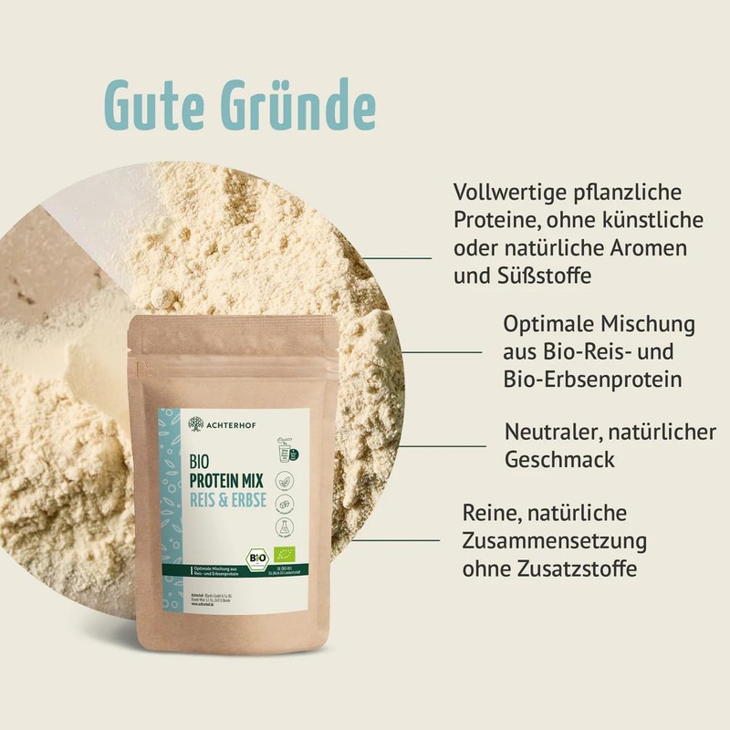 Organic Protein Base Mix Rice & Pea 500 g |